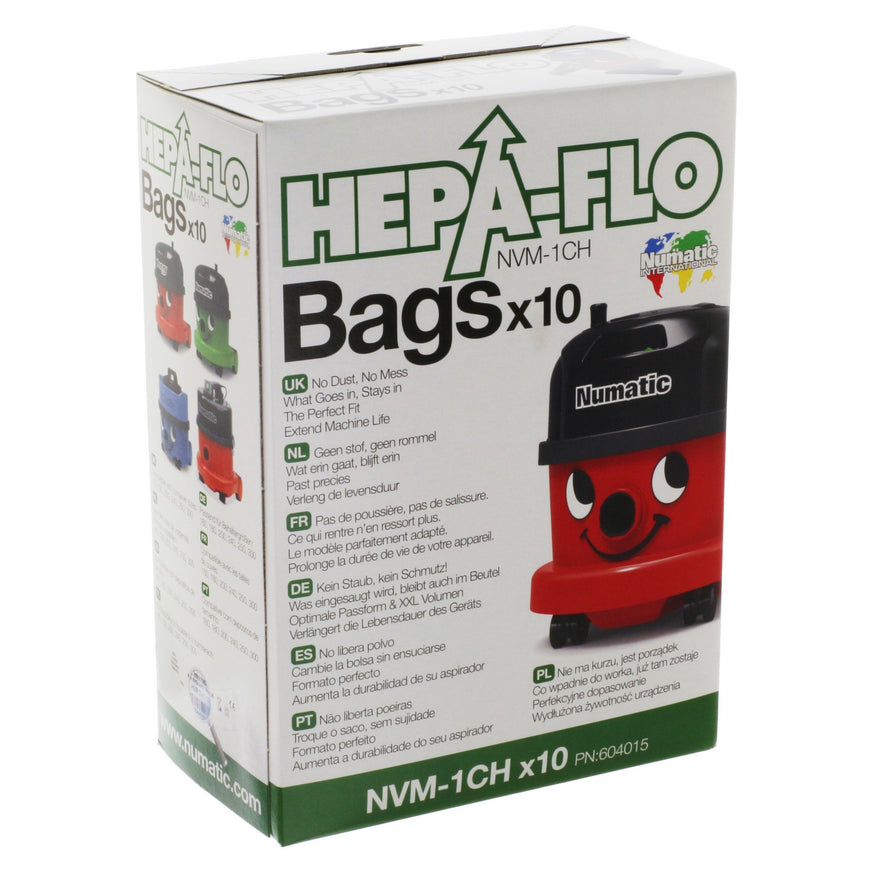 Genuine Numatic Microfibre Vacuum Bags (Pack of 10) - NVM-1CH^000