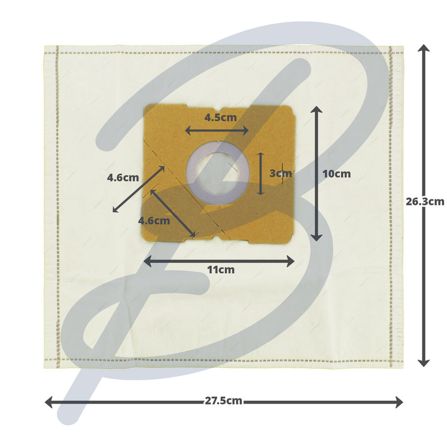 Compatible Microfibre Vacuum Bags (Pack of 5) - AF165^000