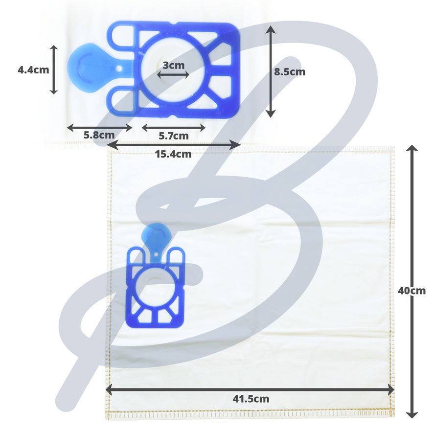 Compatible Airflo AF990X for 'Numatic 200 / Henry 1B/C Karcher Bee T/7, T/10 Series' Microfibre Bags (x8)