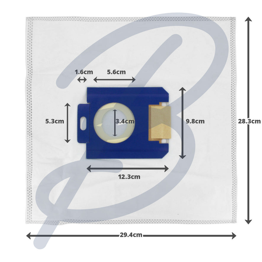 Compatible Microfibre Vacuum Bags (Pack of 4) - VB201H^000