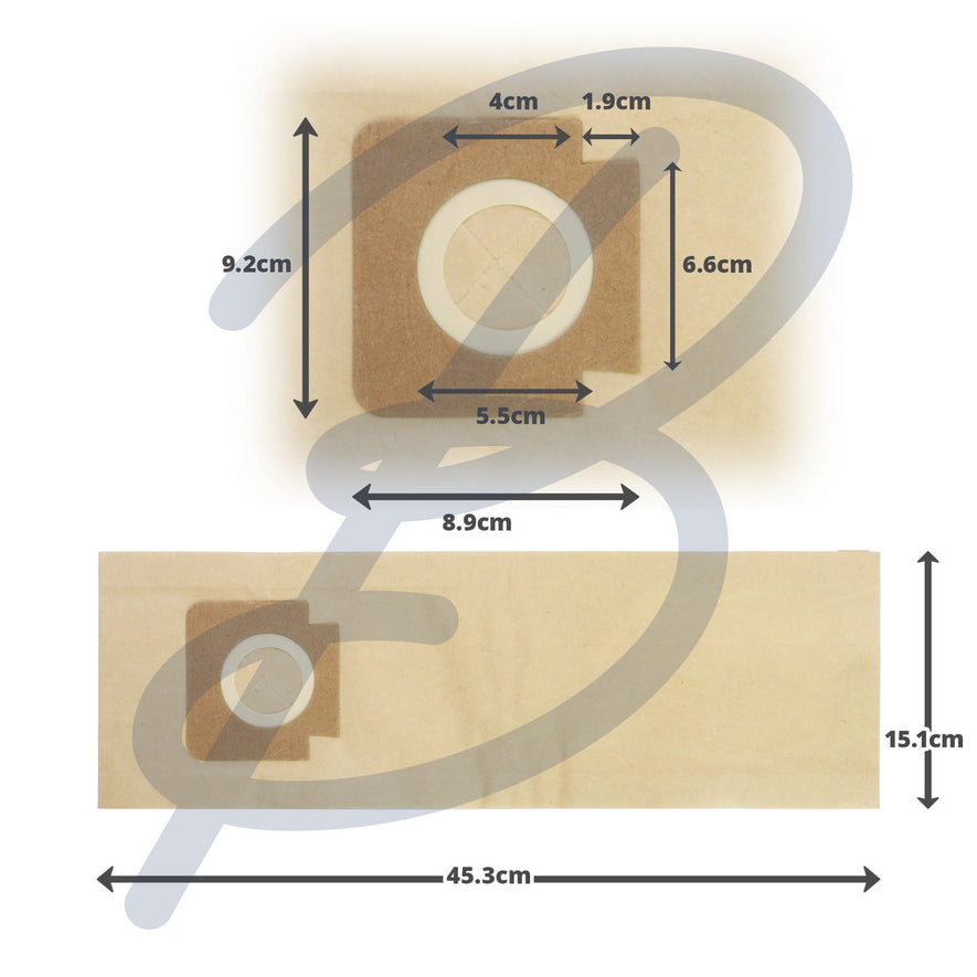 Compatible Paper Vacuum Bags (Pack of 5) - VB290^000