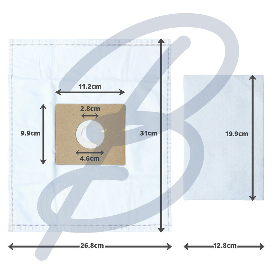 Compatible Microfibre Vacuum Bags (Pack of 8) - VB4679^000