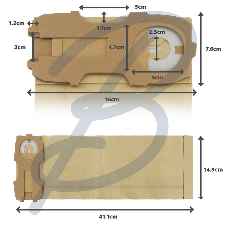 Compatible Paper Vacuum Bags (Pack of 5) - VB493^000