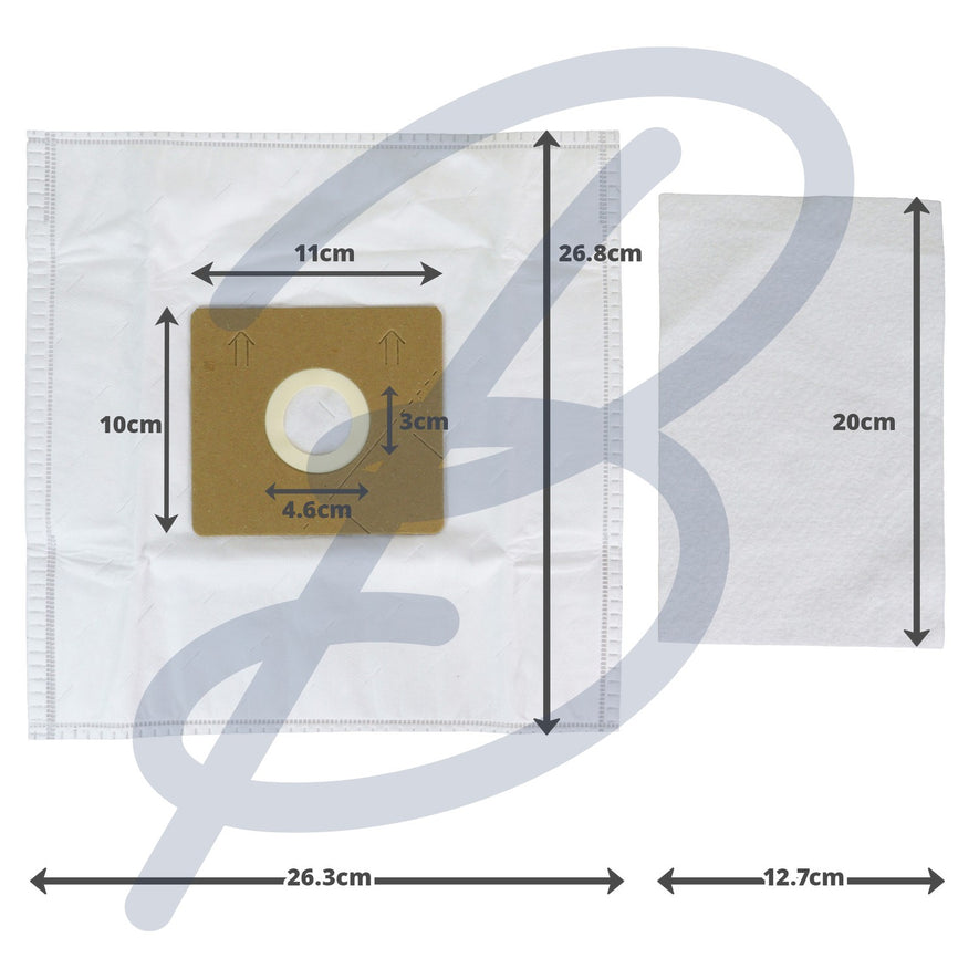 Compatible Microfibre Vacuum Bags (Pack of 8+1) - VB685^000