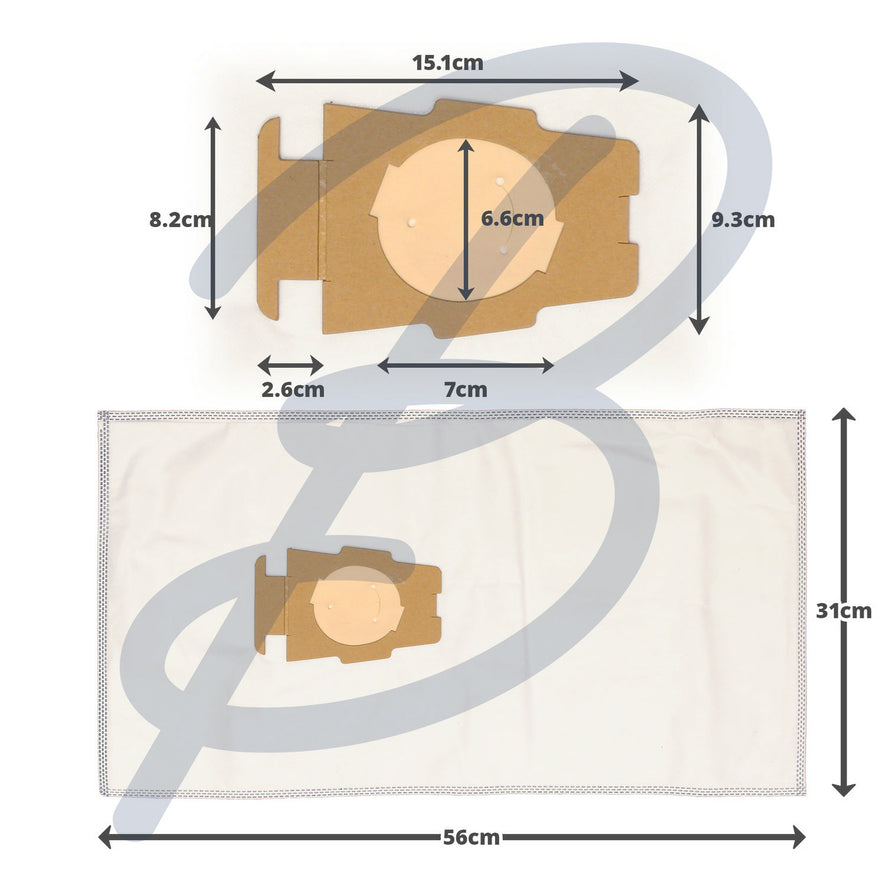 Compatible VB838 for Kirby 'F Style' Microfibre Bags (x5) - VB838^000