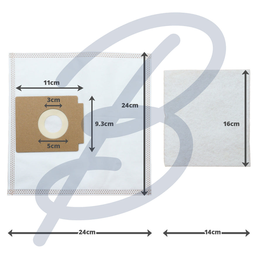 Compatible VB840 Microfibre Bags & Filter (x5+1) - VB840^000
