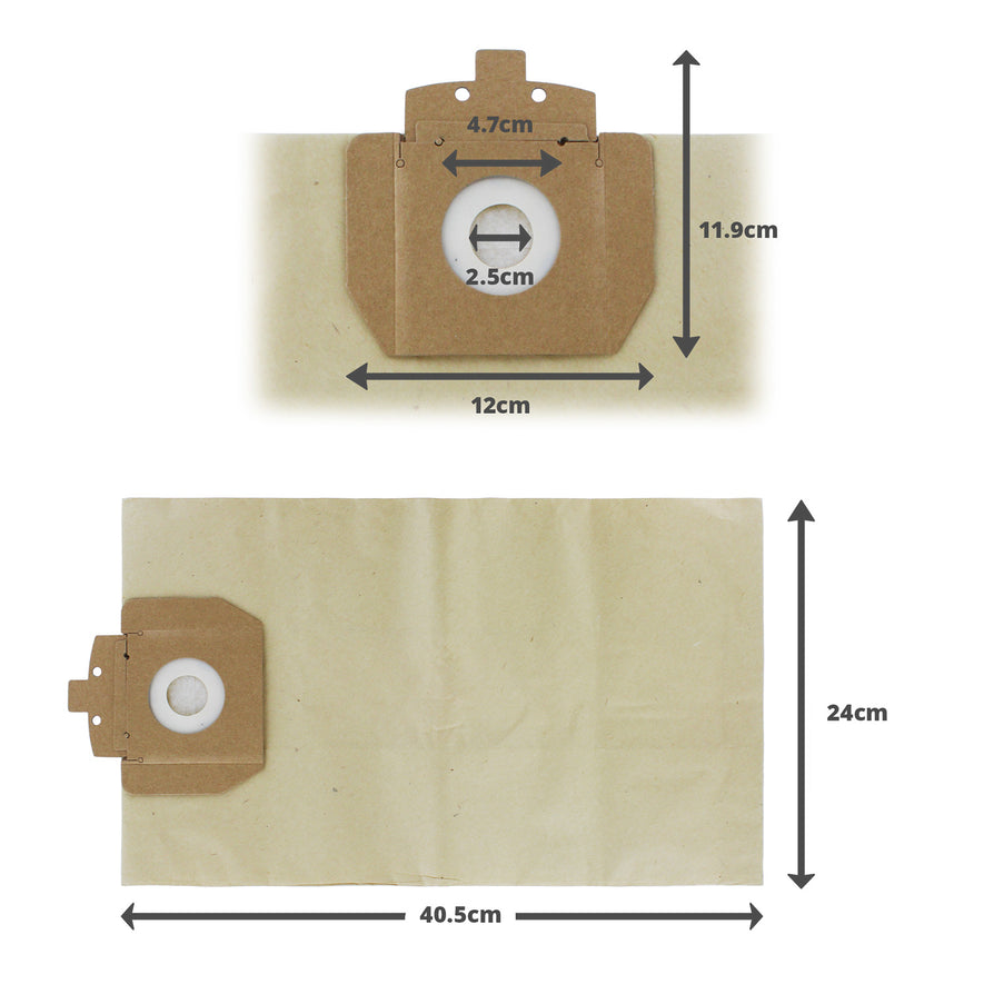 Compatible VB823T for Taski Vento 8 Type Paper Bags (x10) - VB823T^000