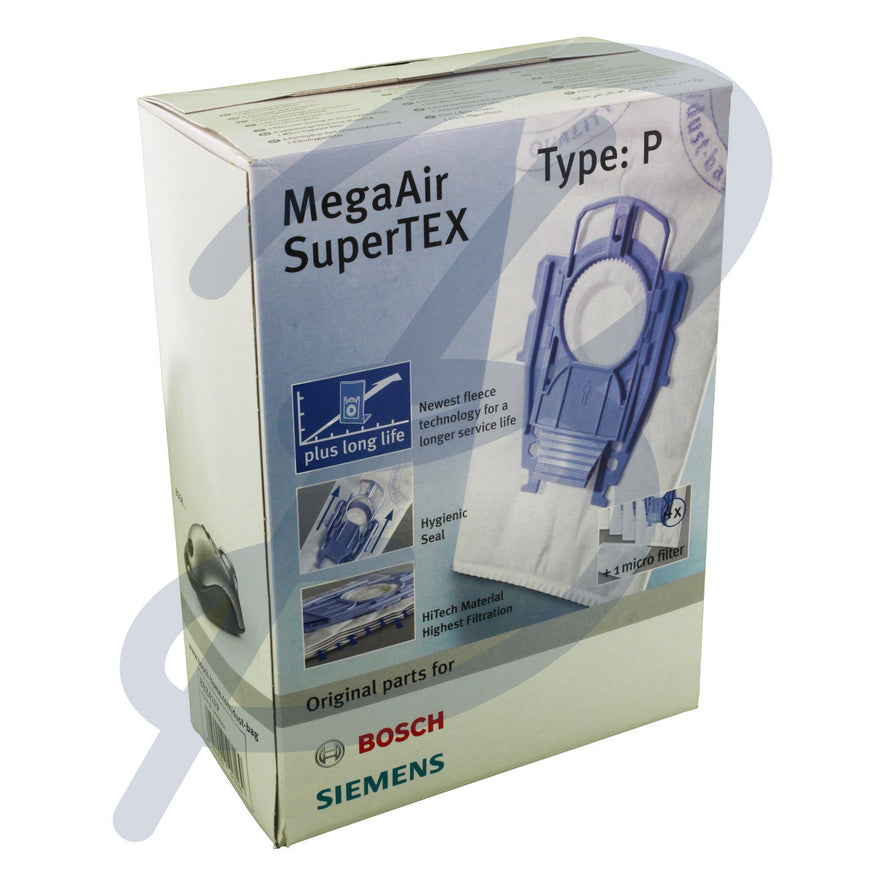 Bosch Microfibre Vacuum Bags (Pack of 4+1) - Type P^000