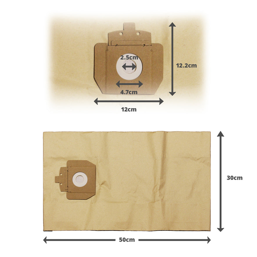 Compatible VB824T for Taski Vento 15 Type Paper Bags (x10) - VB824T^000