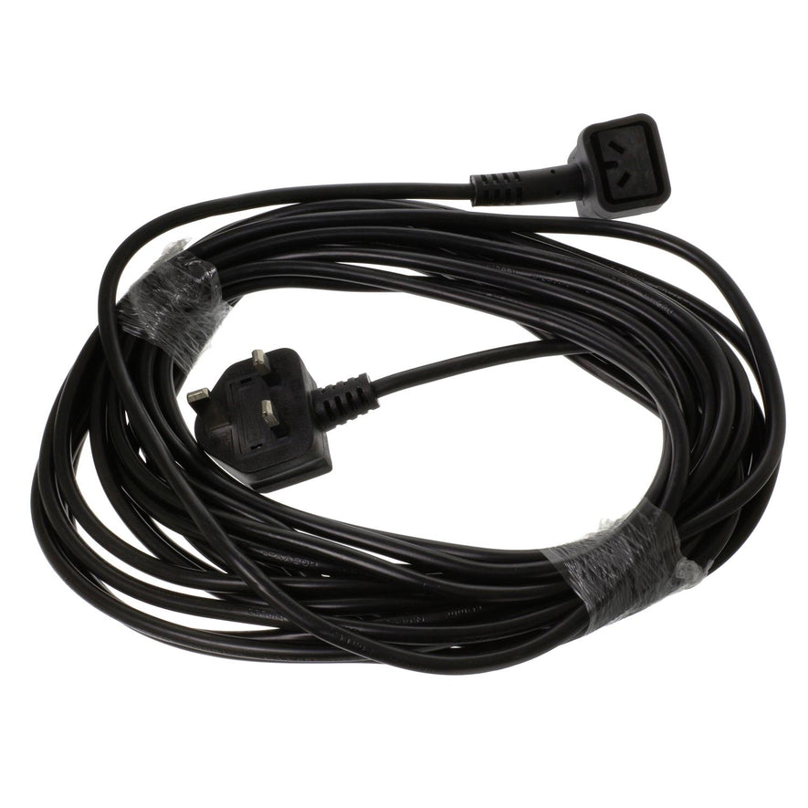 Compatible for Numatic Black Cable & 13A Plug Assembly (2-Pin Connector, 10m) - PFC1052^000