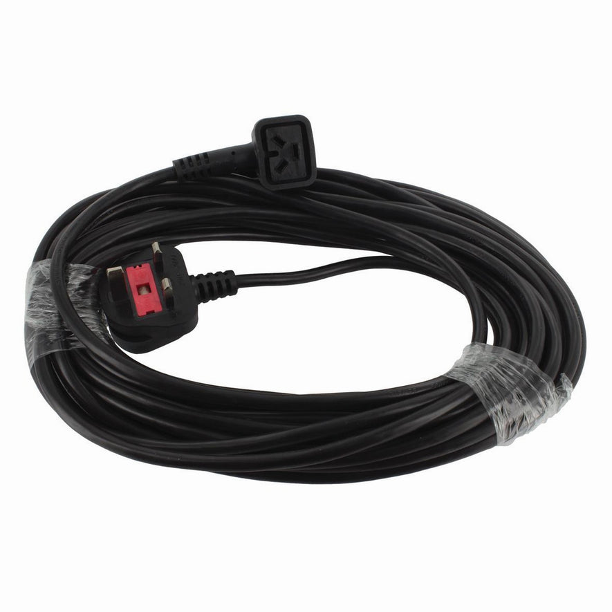 Compatible for Numatic Black Cable & 13A Plug Assembly with 3-Pin Connector (12m) - PFC240^000
