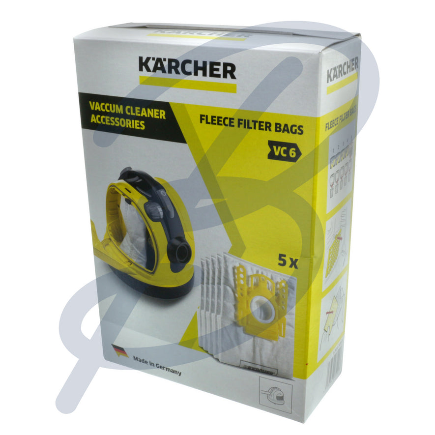 Genuine Karcher Microfibre Vacuum Bags (Pack of 5) - 6.904-329.0^000