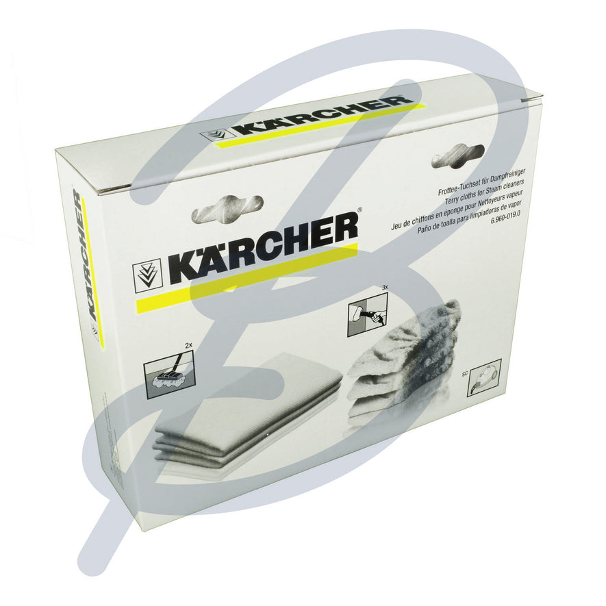 Genuine Karcher Steam Cleaner Cloths (Pack of 5) - 6.960-019.0^000