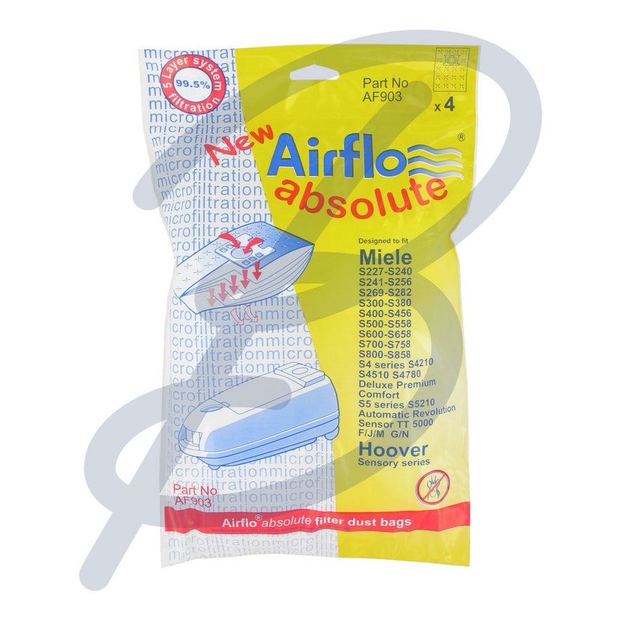 Compatible Microfibre Vacuum Bags (Pack of 4) - AF903^000