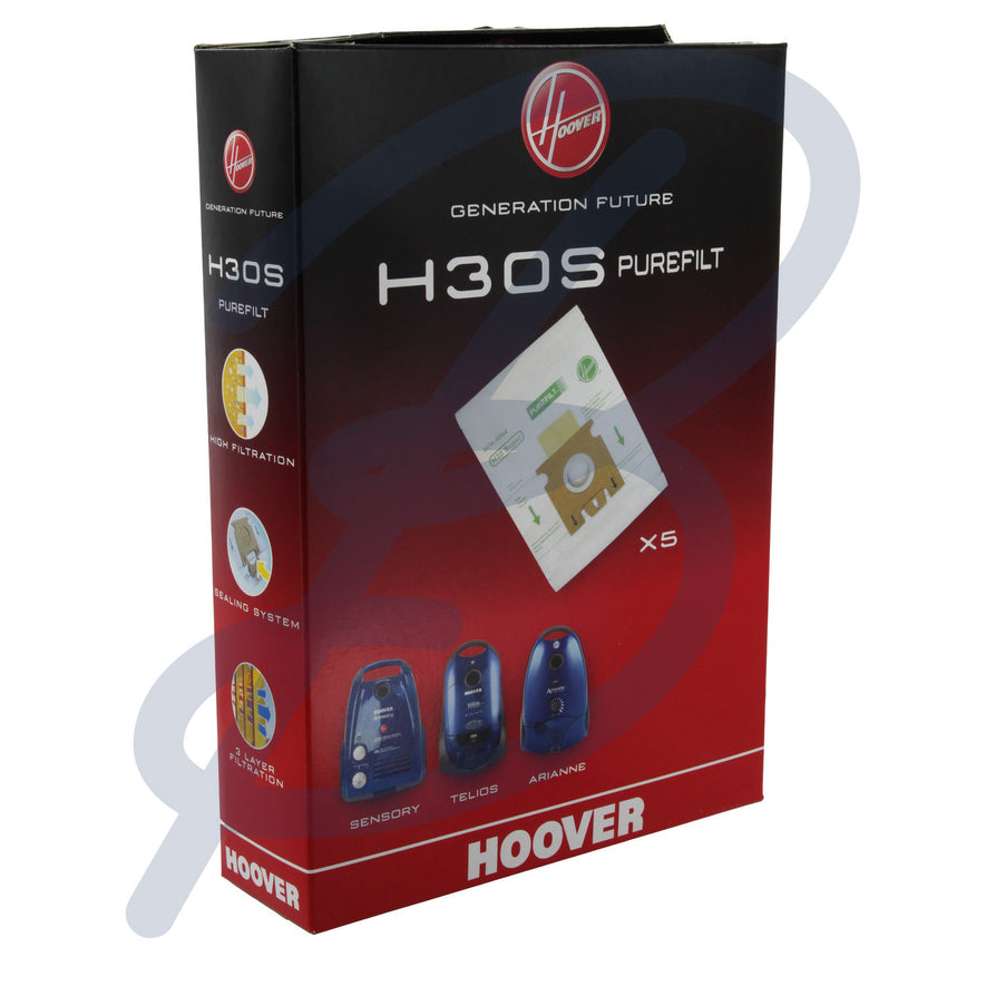 Genuine Hoover Paper Vacuum Bags (Pack of 5) - H30S^000
