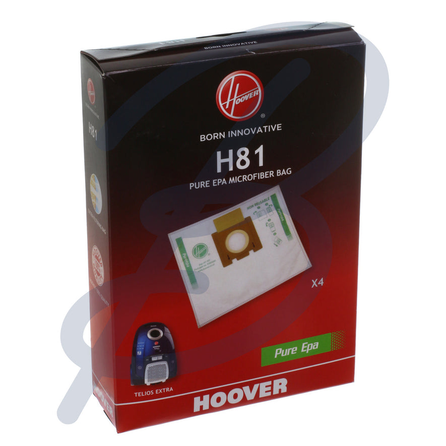 Genuine Hoover 'H81' Microfibre Dust Bags (x4). Replacement Bags (SMS Microfibre) for your Hoover appliance. | The Bag Lady